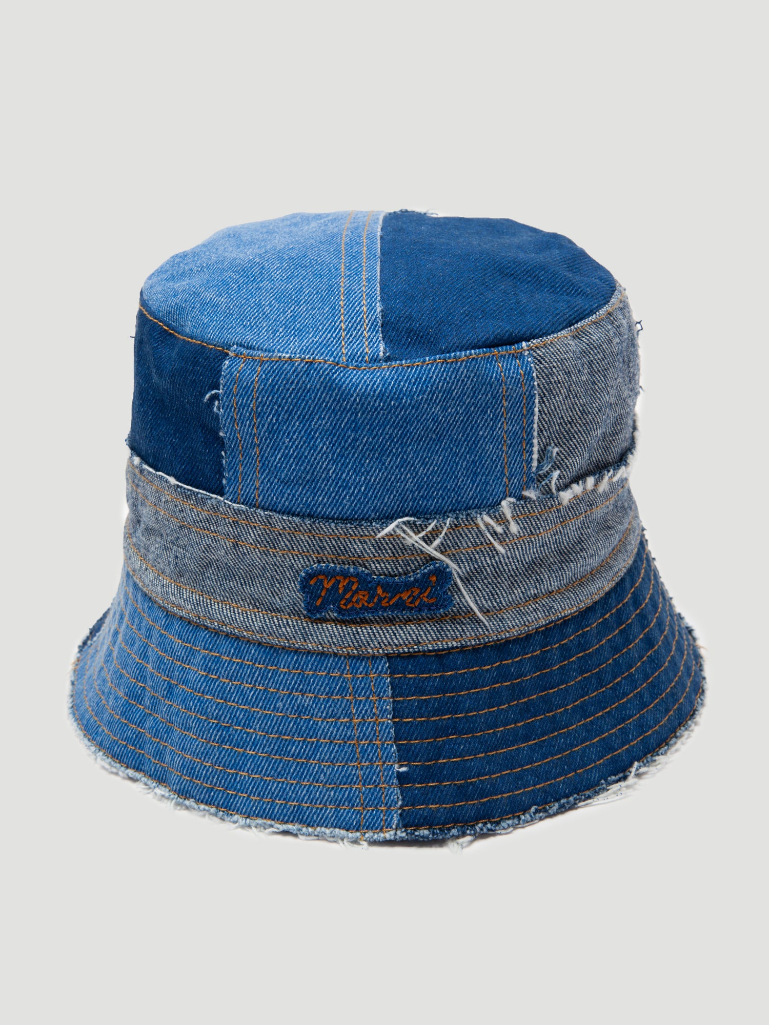 Denim newest Patchwork Bucket Hat by Maricando