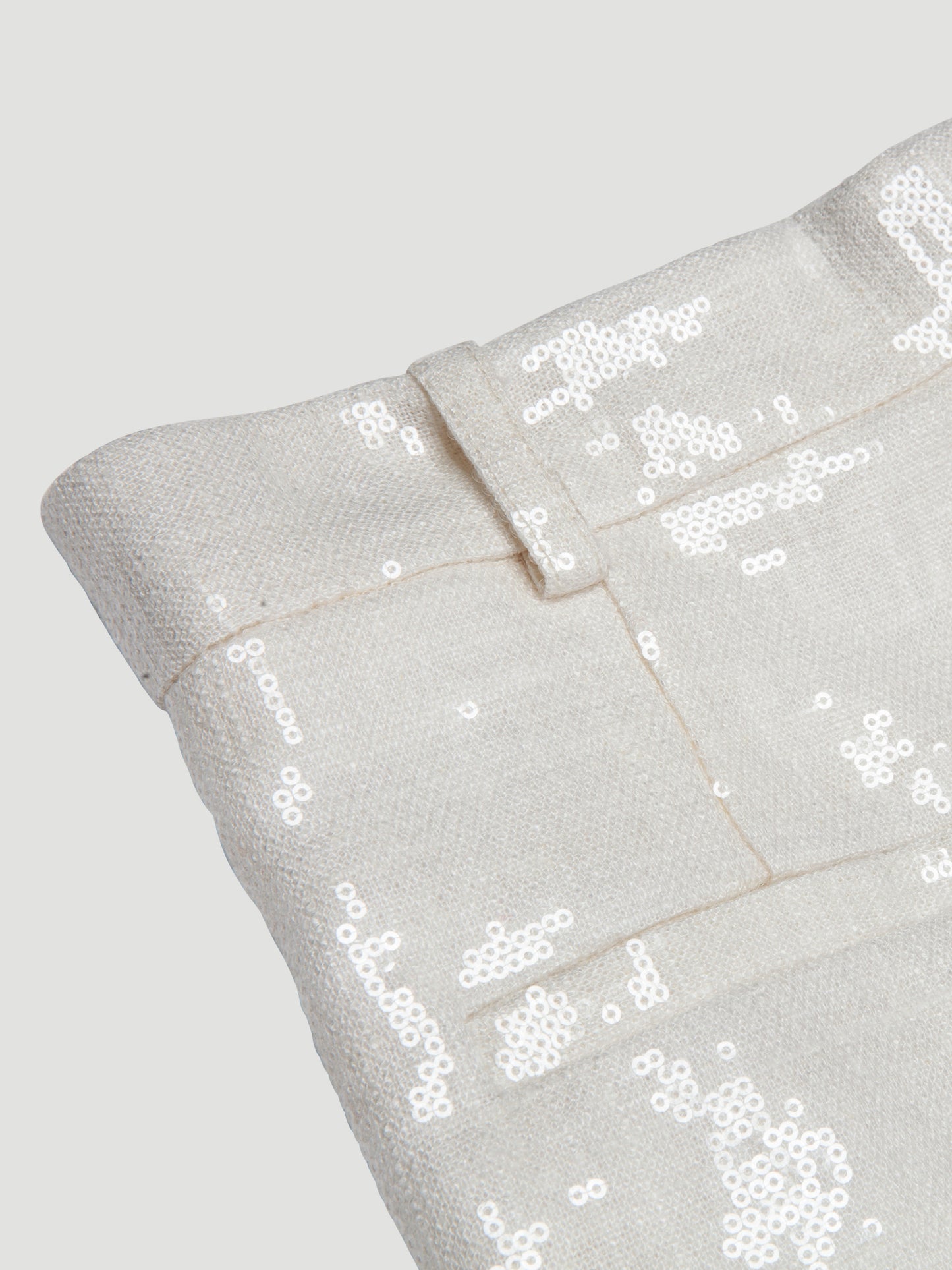 Theophilio Sequin Linen Pants Ivory