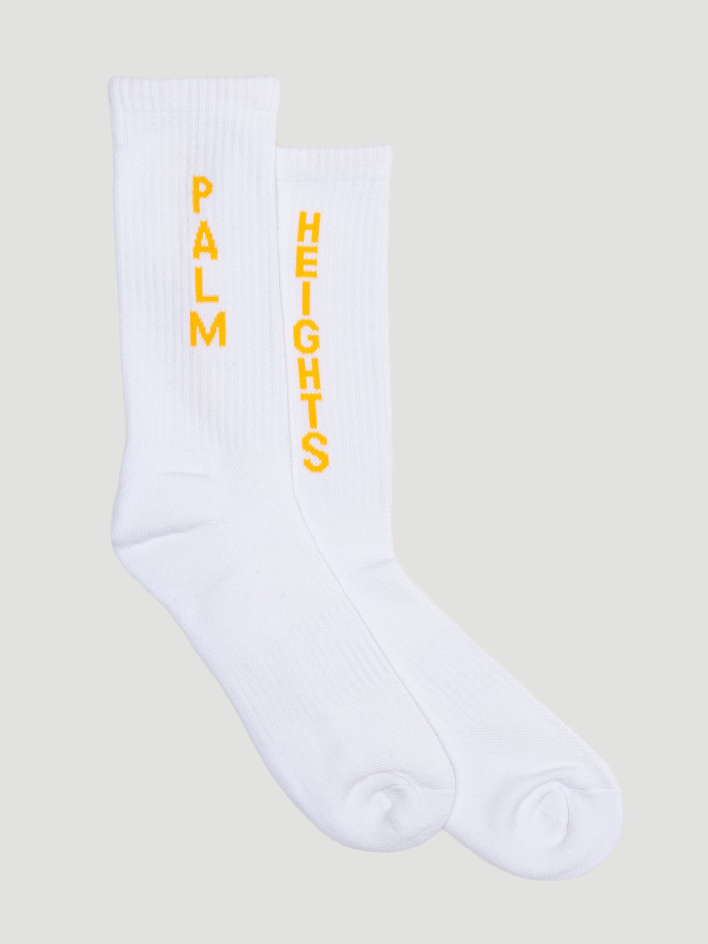 Palm Heights Signature Logo Ribbed Socks