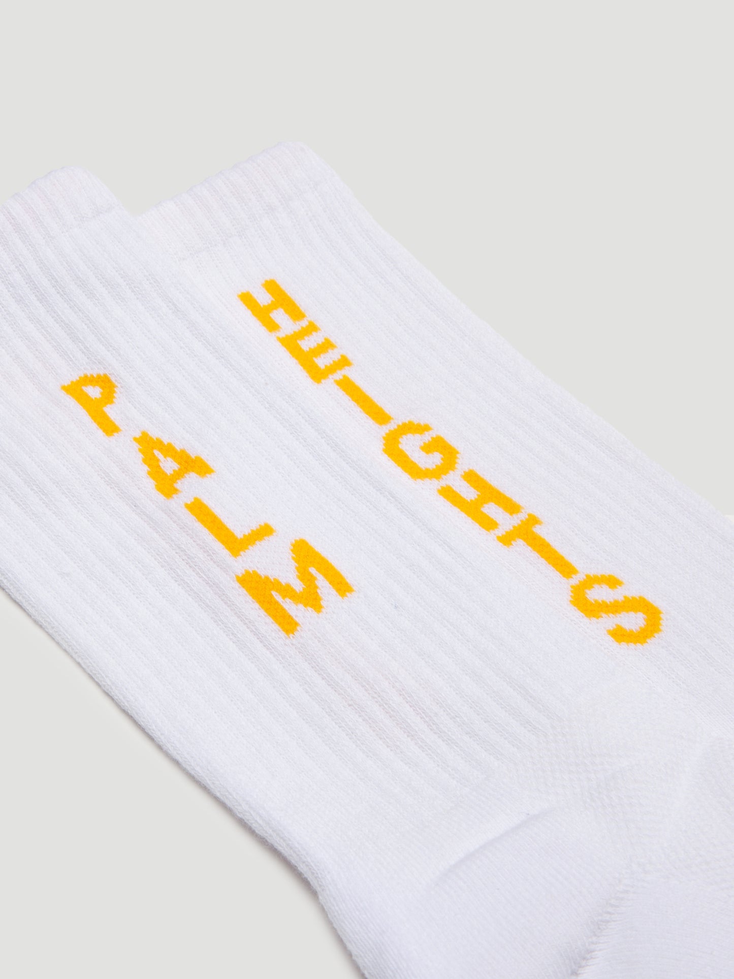 Palm Heights Signature Logo Ribbed Socks