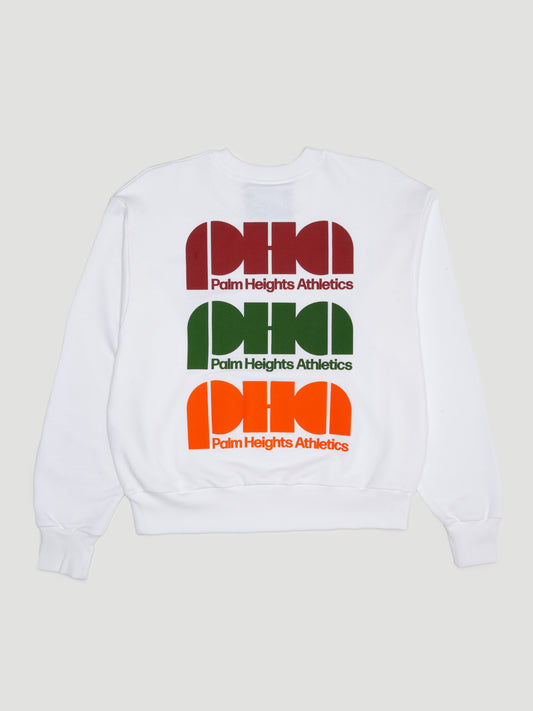 Palm Heights Athletics Tri-Color Crewneck Sweatshirt