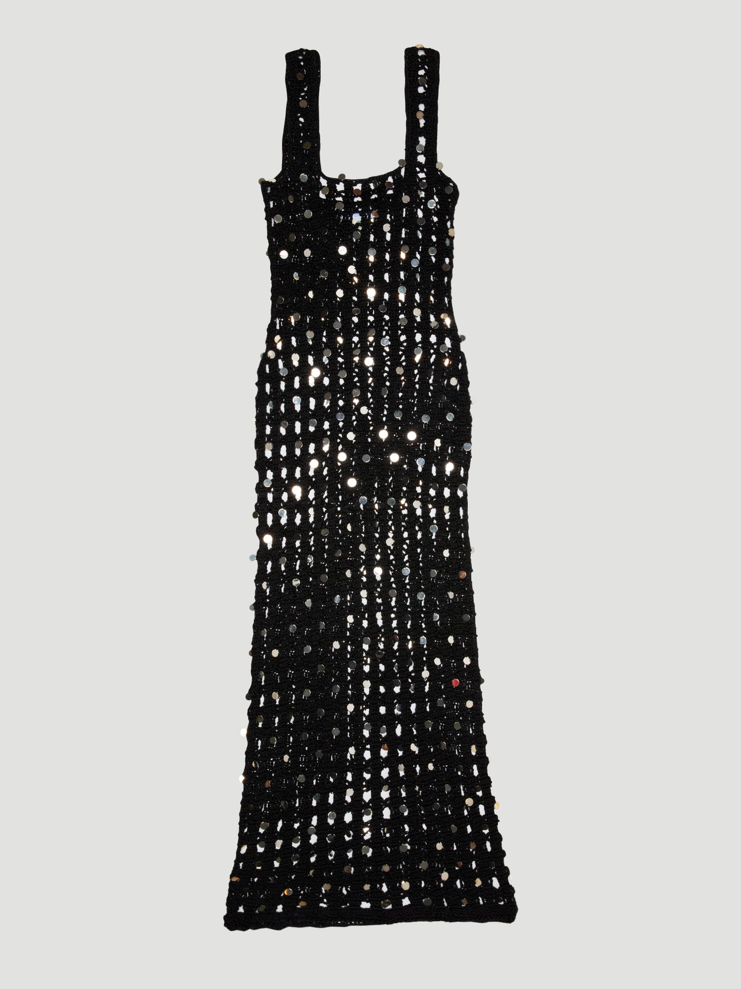 Calle Del Mar Embellished Crochet Dress Black