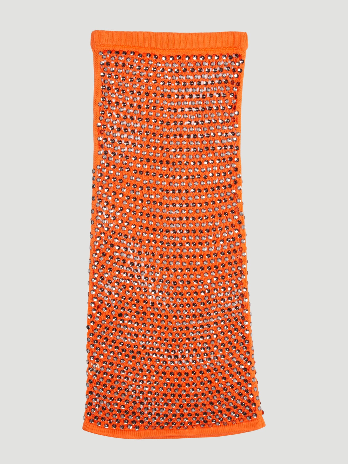 Diotima Spice Beaded Crocheted Maxi Skirt