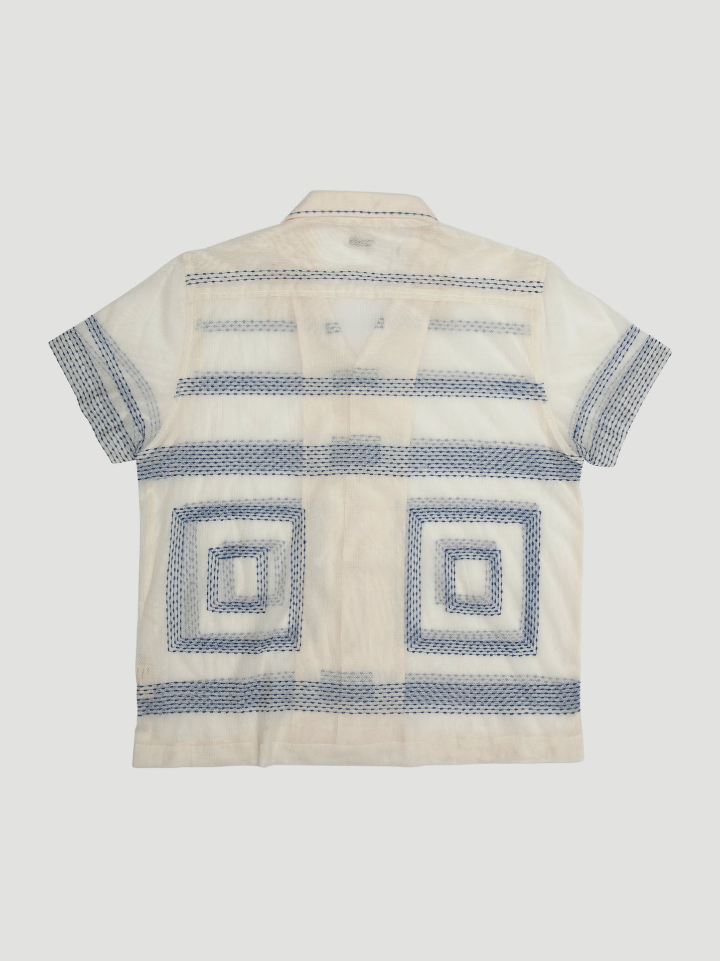 BODE Tile Stitch Short Sleeve Shirt