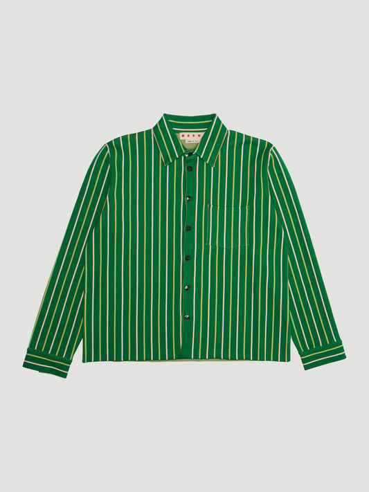 MARNI Jacquard Vertical Stripe Technical Shirt