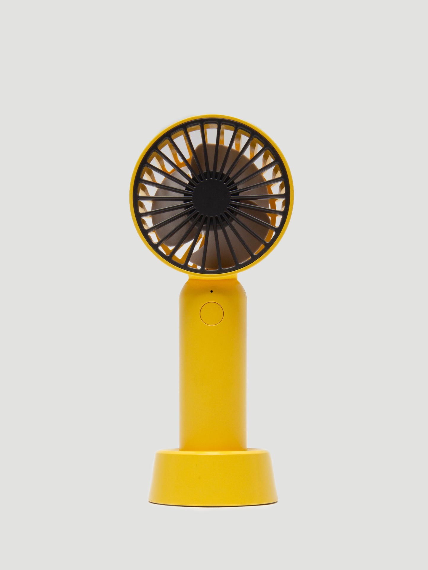 Palm Heights Handheld Fan, Yellow