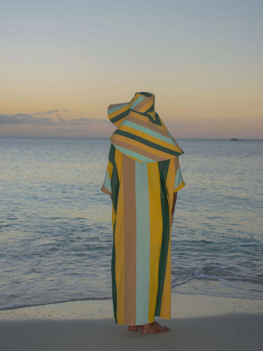 Marrakshi Life x Palm Heights Tropic Stripe Caftan