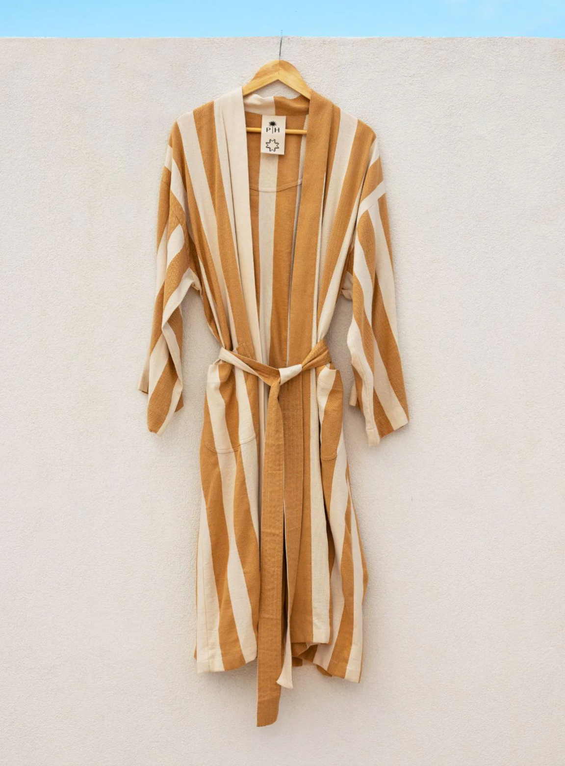 Marrakshi Life x Palm Heights Sand Stripe Robe