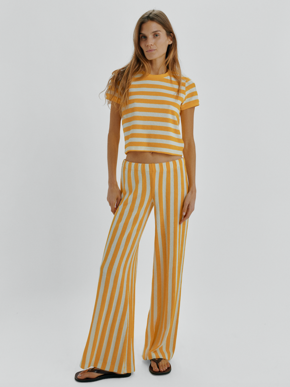 Yellow boots - YELLO PALM TANK TOP AND PANTS SET♡ Suzie Kondi x Palm Heights Lito Low-rise Trousers – Dolores