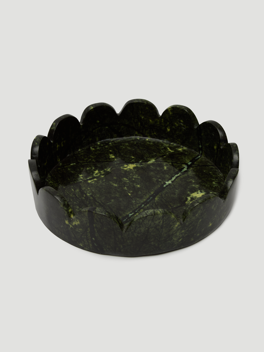 Alessandra Williams Canopy Side Plate Green, Leopard Stone