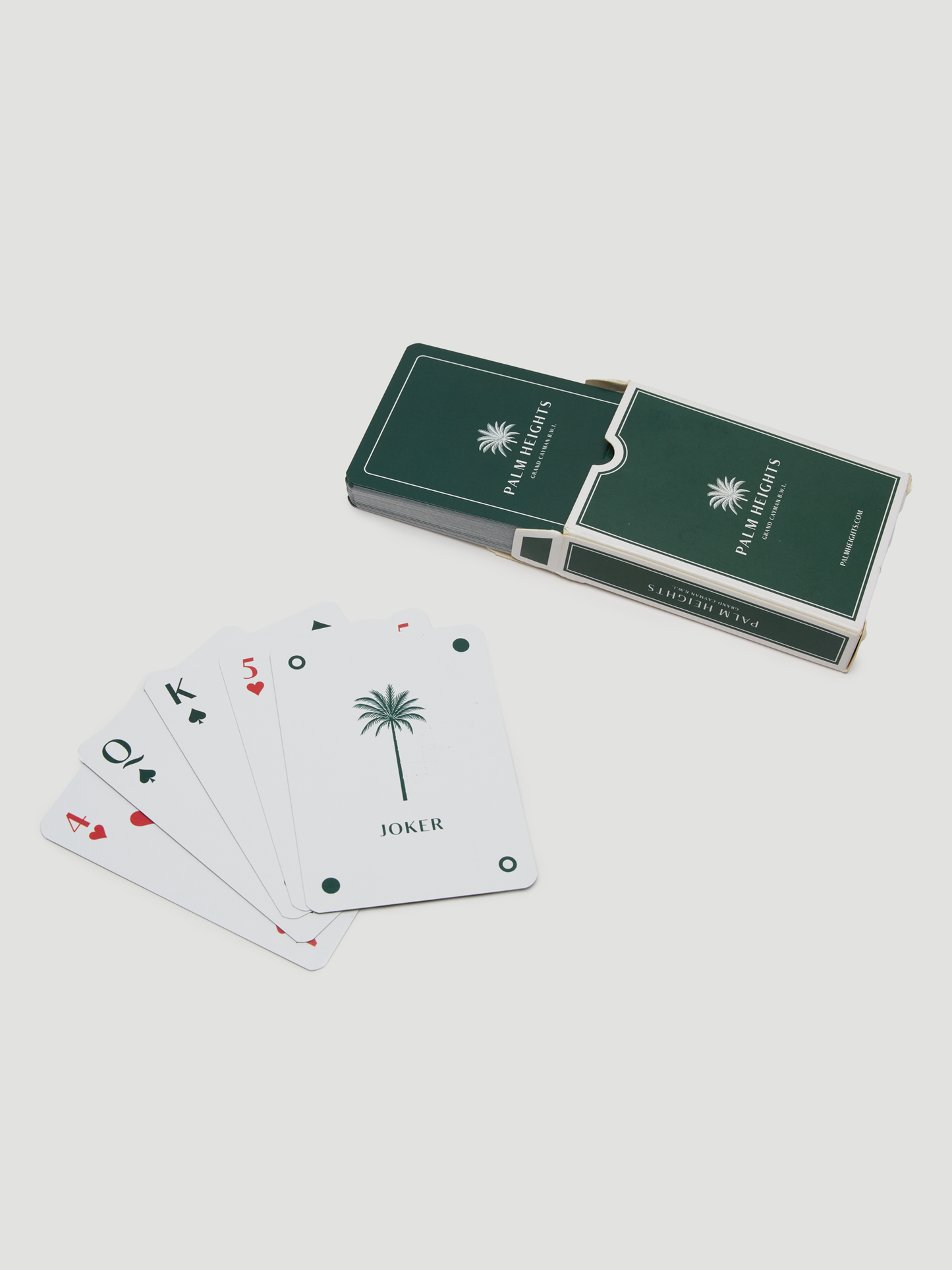 Palm Heights Playing Cards, Green